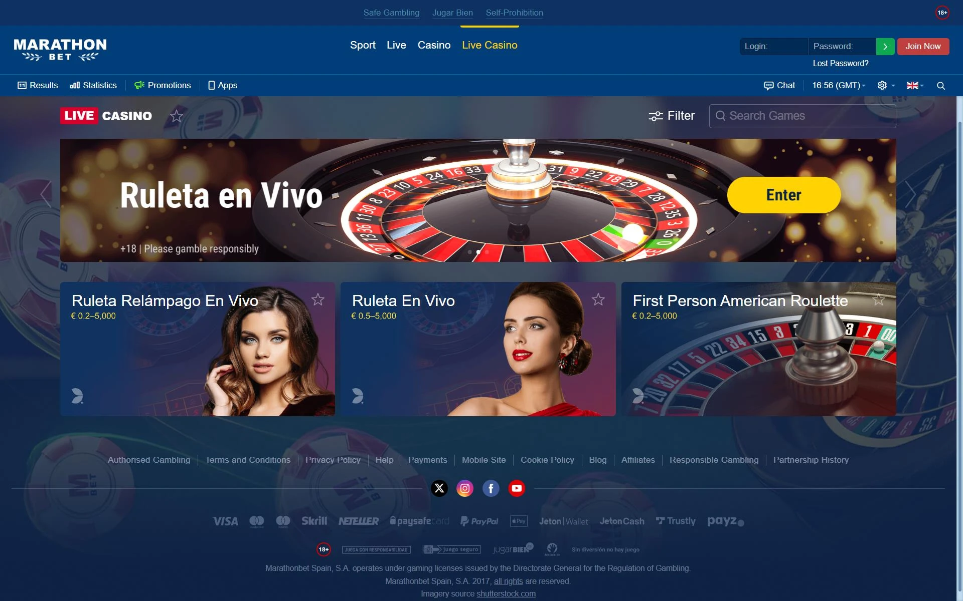Marathonbet en vivo