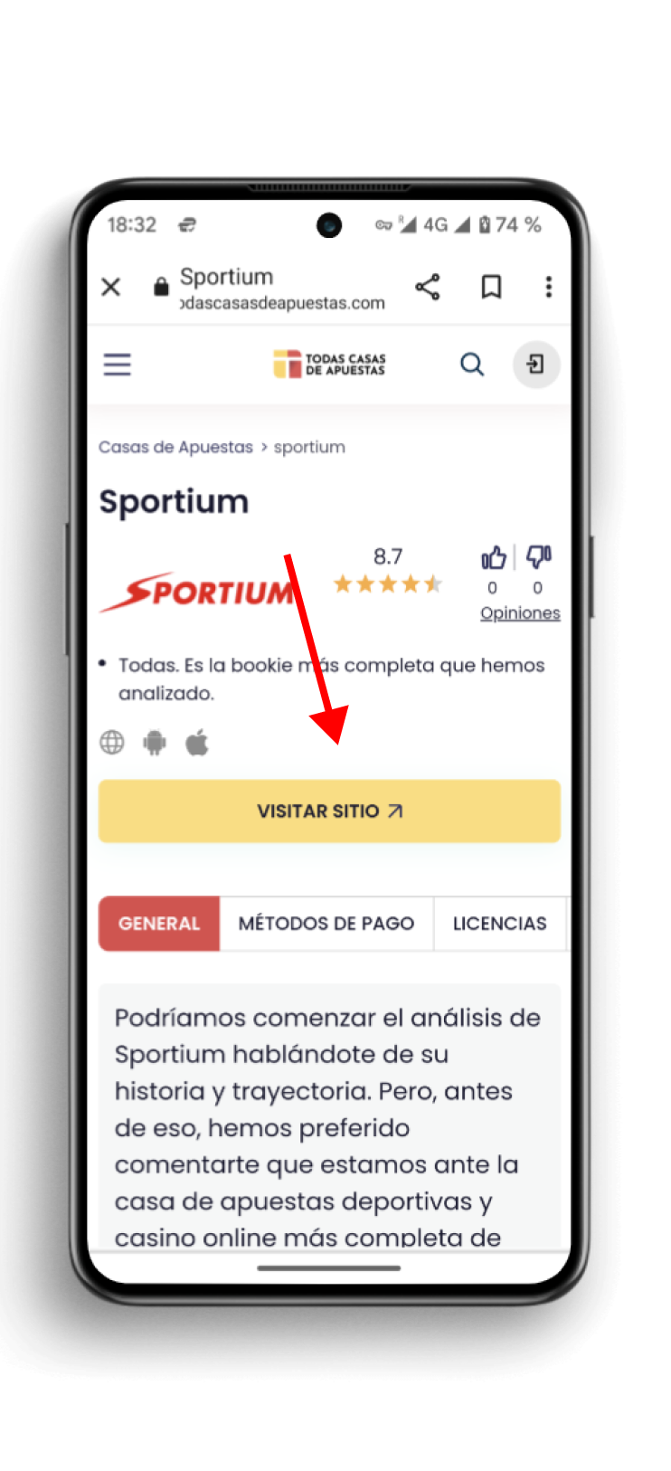 Sportium apuestas