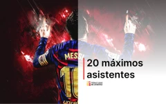 Los 20 máximos asistentes de la historia del fútbol