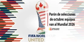 Parón de selecciones de octubre: equipos van al Mundial 2026