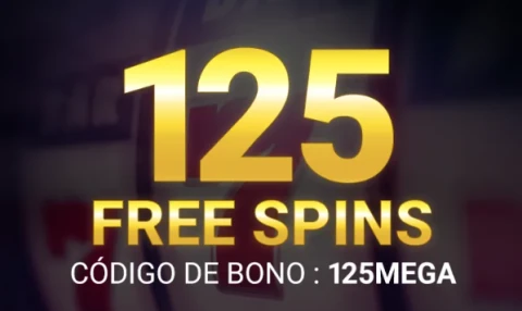 Mega Casino: 125 tiradas gratis