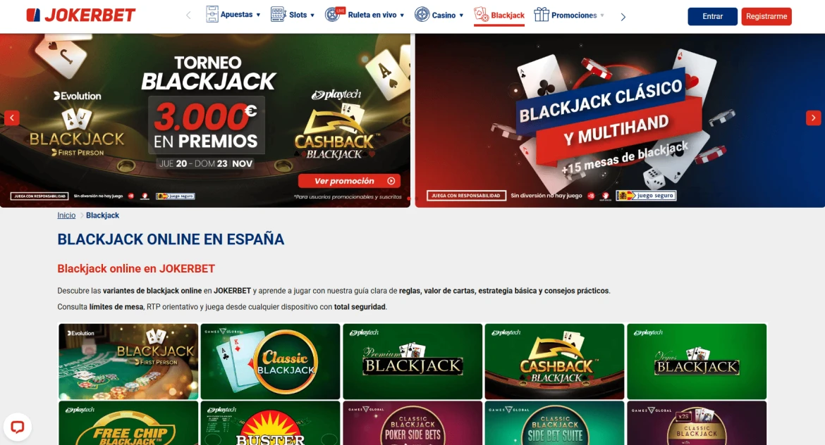 Jokerbet blackjack