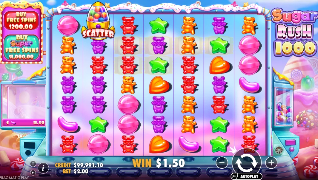 Sugar Rush 1000 tragamonedas